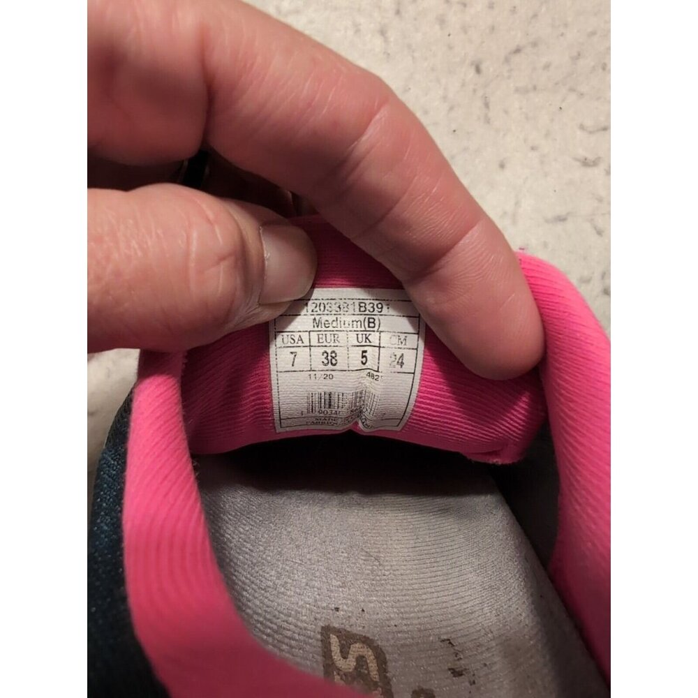 BROOKS WOMENS GHOST 13 1203381B391 REFLECTIVE POND/PINK/ICE RUNNING SHOES Size 7 - Picture 7 of 11